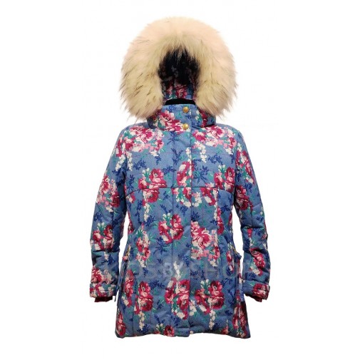 TOMAS, зимняя куртка "Виктория" голубой-Р 122-152