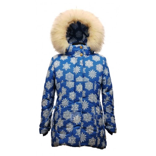 TOMAS, зимняя куртка "Виктория" синий-С 122, 128