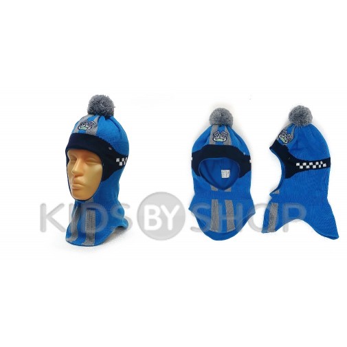 Шапка-шлем "Формула" сине-голубой GRANS, 50-52