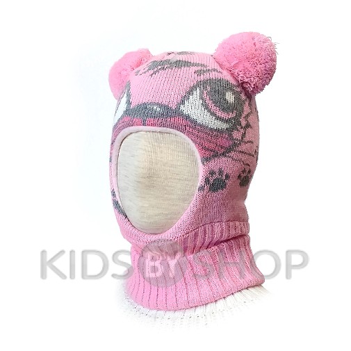 Шапка-шлем  "Кошка" розовый KOLAD, 46-48