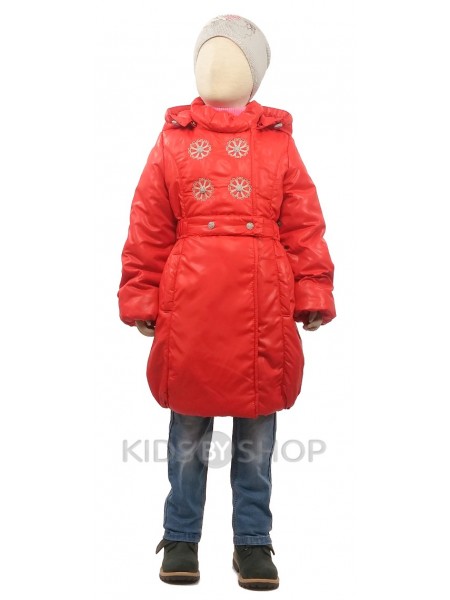 EGORKA, пальто весна-осень "Принцесса" красный 104, 116