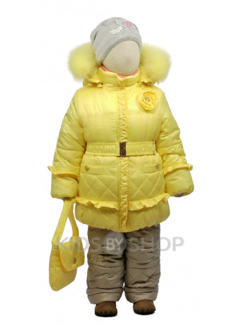 EGORKA, зимний костюм "Розочка" лимон 86-98