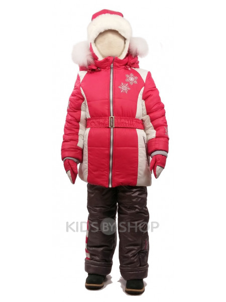 EGORKA, зимний костюм "Снежинка" красный 98