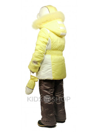EGORKA, зимний костюм "Снежинка" лимон 98, 104