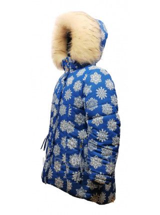 TOMAS, зимняя куртка "Виктория" синий-С 122, 128