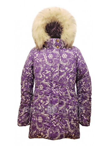 TOMAS, зимняя куртка "Виктория" сирень-С 122-152
